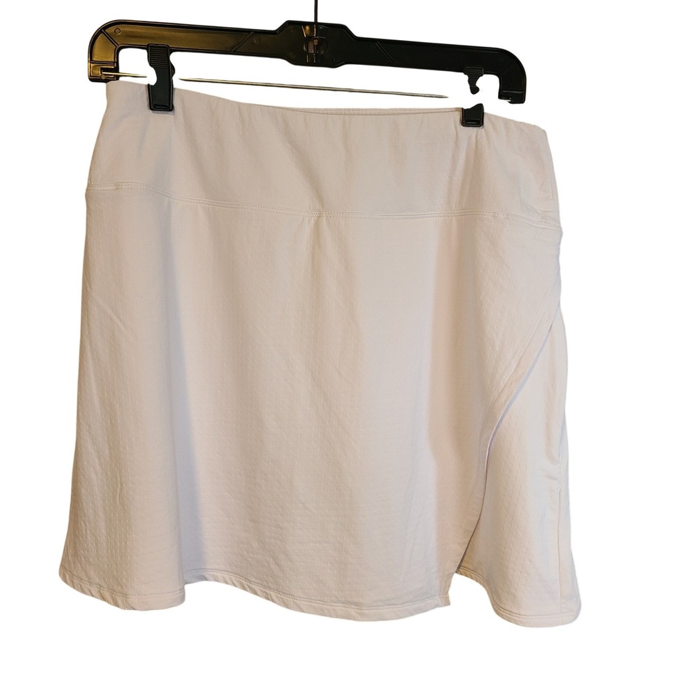 IBKUL Skort Womens Medium White Excellent UPF 50+ Quick Dry Golf Tennis Athletic